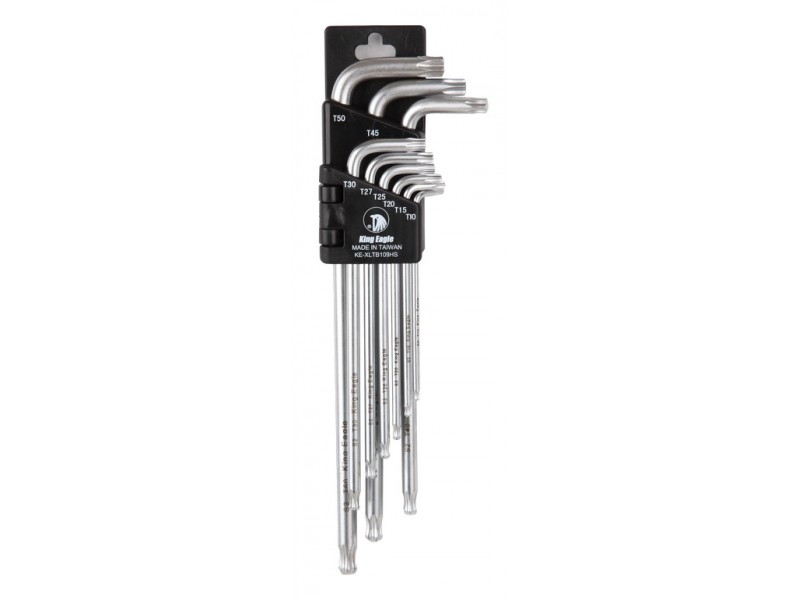 หกเหลี่ยม 9 ตัวชุด King Eagle หัวดาว # XLTB-109HS หกเหลี่ยม 9 ตัวชุด King Eagle หัวดาว # XLTB-109HS