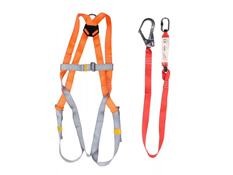 เข็มขัดนิรภัย รัดทั้งตัว ตรา Warrior พร้อมชุดตะขอรับแรงกระแทก เข็มขัดนิรภัย รัดทั้งตัว ตรา Warrior พร้อมชุดตะขอรับแรงกระแทก