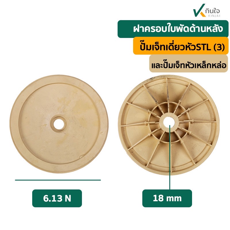 ชุดฝาครอบใบพัด ( ใช้กับปั๊มเจทเดี่ยวหัว STL) ครบชุด 3ชิ้น ชุดฝาครอบใบพัด ( ใช้กับปั๊มเจทเดี่ยวหัว STL) ครบชุด 3ชิ้น