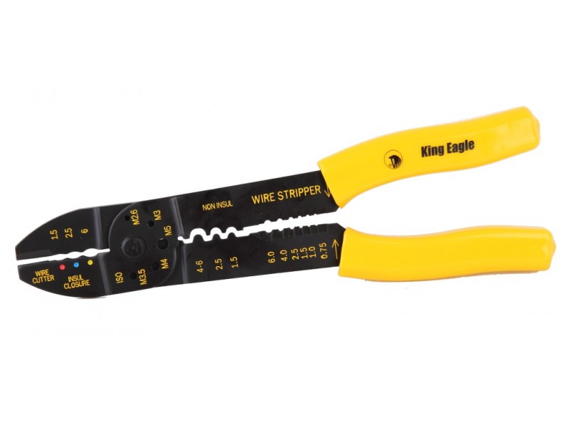 คีมย้ำหางปลาสายไฟ King Eagle 9.5 นิ้ว ราคาต่อ 1 อัน คีมย้ำหางปลาสายไฟ King Eagle 9.5 นิ้ว ราคาต่อ 1 อัน