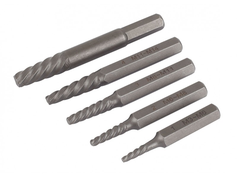 ดอกถอนเกลียวซ้าย 5 ตัวชุด King Eagle # KE-3180C ดอกถอนเกลียวซ้าย 5 ตัวชุด King Eagle # KE-3180C