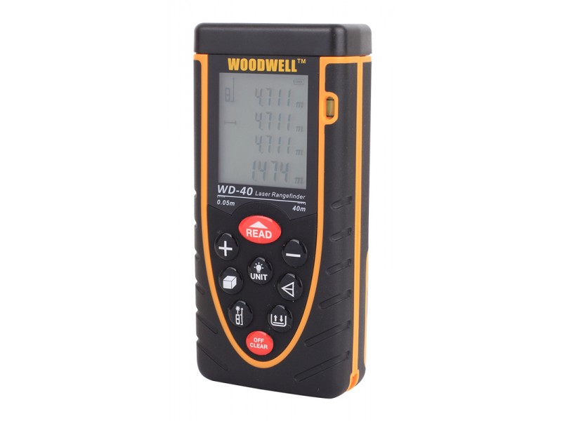 ตลับเมตร เลเซอร์ WELLWOOD Woodwell # WD-40 (วัดไกล 40 ม.) ตลับเมตร เลเซอร์ WELLWOOD Woodwell # WD-40 (วัดไกล 40 ม.)