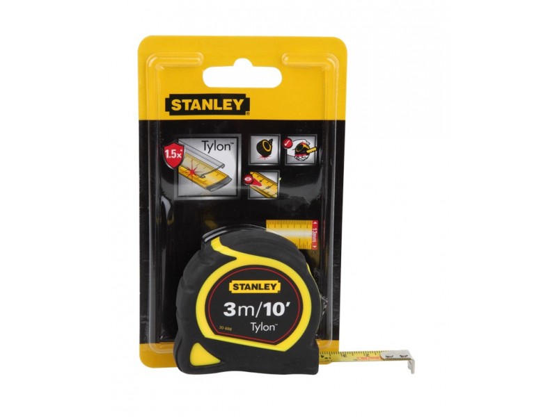 ตลับเมตร สแตนเล่ย์ TYLON   หุ้มยางดำ ตลับเมตร สแตนเล่ย์ TYLON   หุ้มยางดำ