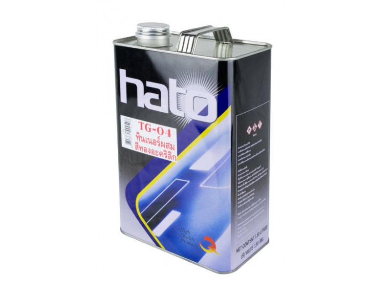 น้ำมันผสมสีทองคำ สูตรน้ำมัน ตรา HATO #TG-04 น้ำมันผสมสีทองคำ สูตรน้ำมัน ตรา HATO #TG-04