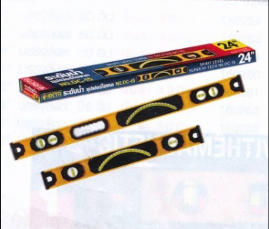 ระดับน้ำ รุ่นซูเปอร์ไฮเทค NO DC-15 ระดับน้ำ รุ่นซูเปอร์ไฮเทค NO DC-15