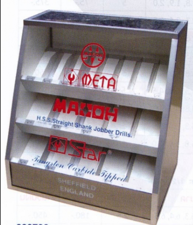 ชุดตู้ ดอกสว่านเจาะคอนกรีต META ชนิดหุน ขนาด 1/8\ ชุดตู้ ดอกสว่านเจาะคอนกรีต META ชนิดหุน ขนาด 1/8\