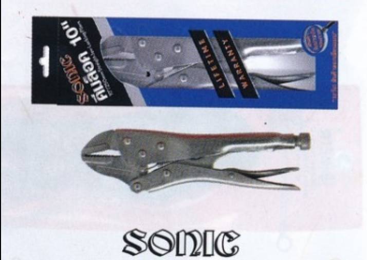 คีมล็อค SONIC ขนาด 10 นิ้ว  ราคาต่อ 6 อัน คีมล็อค SONIC ขนาด 10 นิ้ว  ราคาต่อ 6 อัน