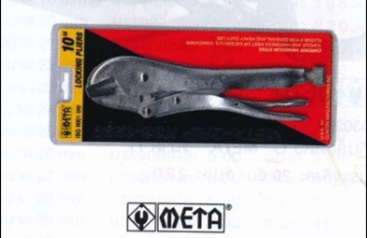 คีมล็อค META ขนาด 10 นิ้ว ราคาต่อ 6 อัน คีมล็อค META ขนาด 10 นิ้ว ราคาต่อ 6 อัน