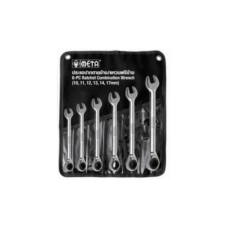 ประแจปากตายข้าง/แหวนฟรีข้าง META No.6677 6 ตช #113300 ประแจปากตายข้าง/แหวนฟรีข้าง META No.6677 6 ตช #113300