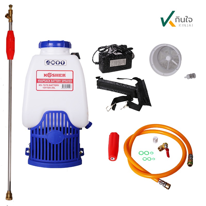 เครื่องพ่นยา แบบ แบตเตอรี่ ks 767D ถังจุ 25ลิตร แบตใหญ่ 12 A 12 V เครื่องพ่นยา แบบ แบตเตอรี่ ks 767D ถังจุ 25ลิตร แบตใหญ่ 12 A 12 V