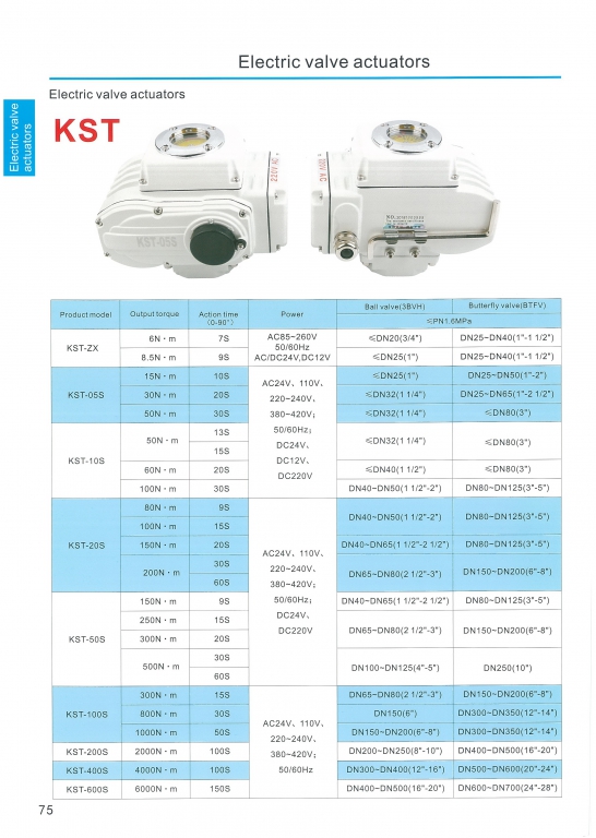 Electric Ball actuators หน้า 75-76 DSFC สอบถามราคาก่อนสั่ง Electric Ball actuators หน้า 75-76 DSFC สอบถามราคาก่อนสั่ง