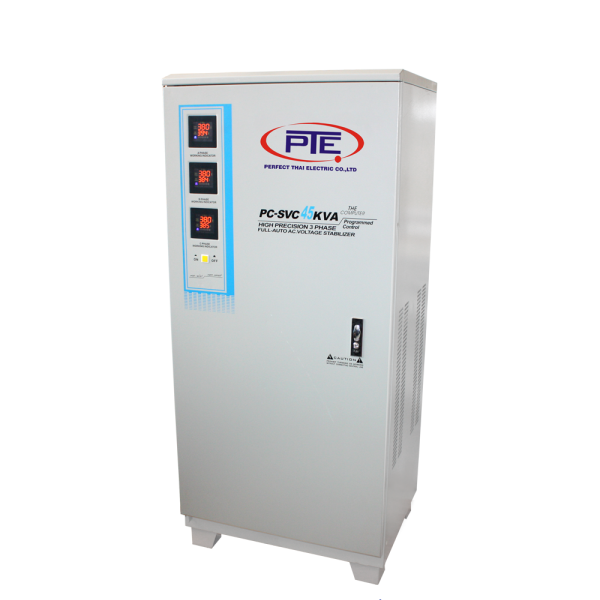 เครื่องรักษาระดับแรงดันไฟอัตโนมัติ : PC-SVC 45KVA 3Phase สอบถามราคาก่อนสั่งซื้อ เครื่องรักษาระดับแรงดันไฟอัตโนมัติ : PC-SVC 45KVA 3Phase สอบถามราคาก่อนสั่งซื้อ