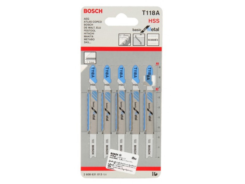 ใบเลื่อยจิ๊กซอ ตรา BOSCH ใบเลื่อยจิ๊กซอ ตรา BOSCH