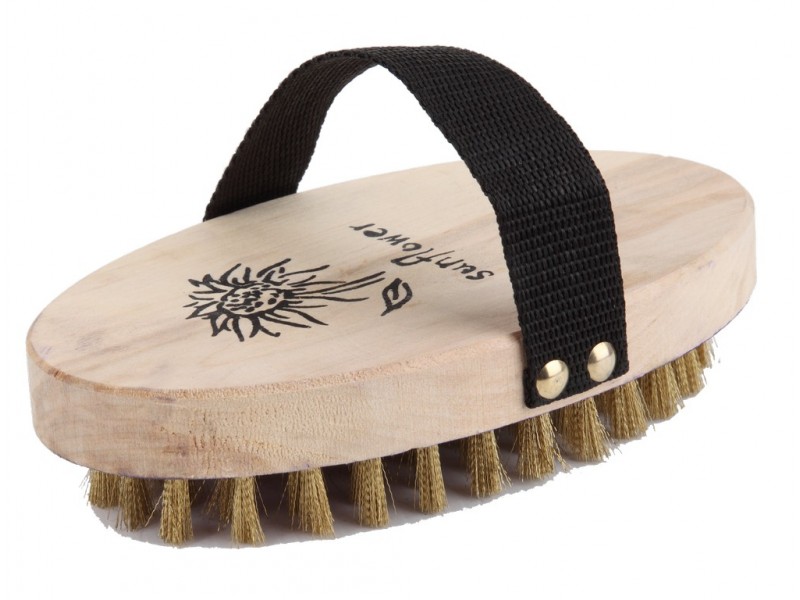 แปรงลวดทองเหลือง รูปไข่ ตราดอกทานตะวัน แปรงลวดทองเหลือง รูปไข่ ตราดอกทานตะวัน