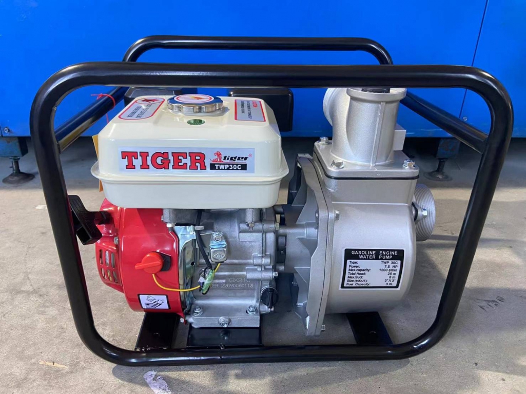 ปั๊มน้ำเครื่องยนต์เบนซิล 3 นิ้ว ยี่ห้อ TIGER 7.5HP Taiwan  แท้ ปั๊มน้ำเครื่องยนต์เบนซิล 3 นิ้ว ยี่ห้อ TIGER 7.5HP Taiwan  แท้