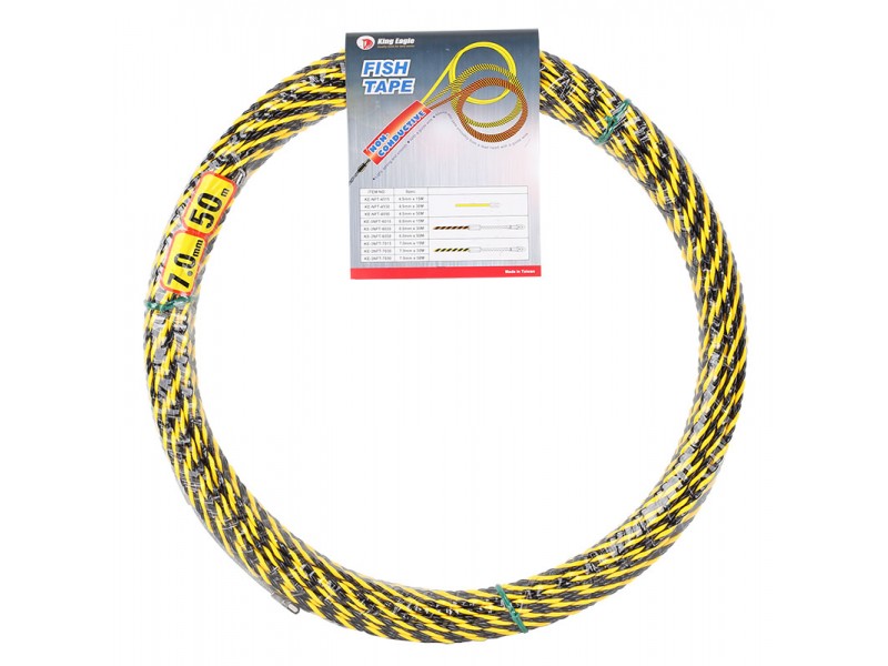 ลวดร้อยท่อดึงสายไฟ King Eagle สีดำ-เหลือง ลวดร้อยท่อดึงสายไฟ King Eagle สีดำ-เหลือง