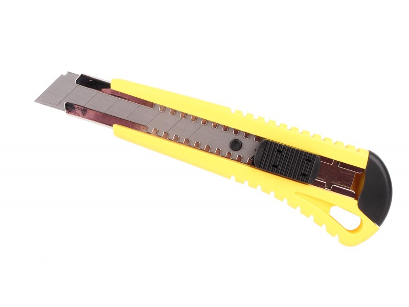 มีดคัตเตอร์ หุ้ม PVC สีเหลือง ตรา Yokomo มีดคัตเตอร์ หุ้ม PVC สีเหลือง ตรา Yokomo