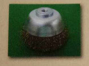 แปรงลวดถ้วย ชุบทองเหลือง ตราเสือ ราคาต่อ 1ลูก แปรงลวดถ้วย ชุบทองเหลือง ตราเสือ ราคาต่อ 1ลูก