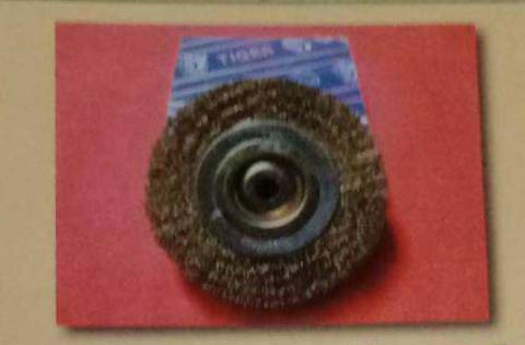 แปรงลวดกลม ชุบทองเหลือง ตราเสือ แปรงลวดกลม ชุบทองเหลือง ตราเสือ