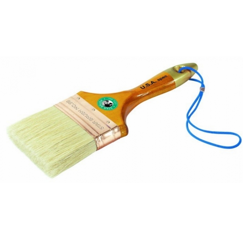 แปรงทาสี STARBRUSH No.98 ขนหนาสีขาว หุ้มโลหะทองแดง #111921 - 111926 ราคาต่อ 1 โฆล แปรงทาสี STARBRUSH No.98 ขนหนาสีขาว หุ้มโลหะทองแดง #111921 - 111926 ราคาต่อ 1 โฆล