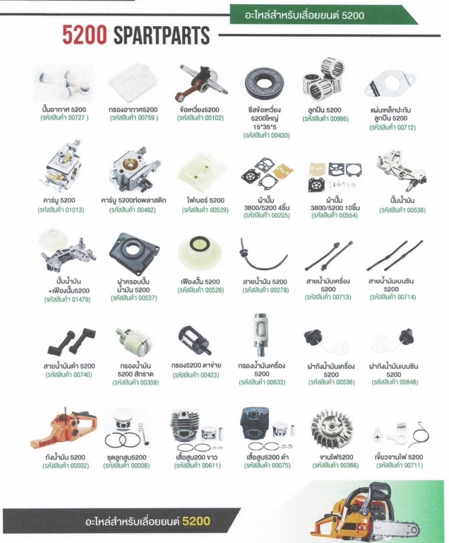 อะไหล่สำหรับเครื่องยนต์,เครื่องเลื่อย,5200,SPARTPARTS,ทั่วไป,สอบถามราคาก่อนสั่ง,3 อะไหล่สำหรับเครื่องยนต์,เครื่องเลื่อย,5200,SPARTPARTS,ทั่วไป,สอบถามราคาก่อนสั่ง,3