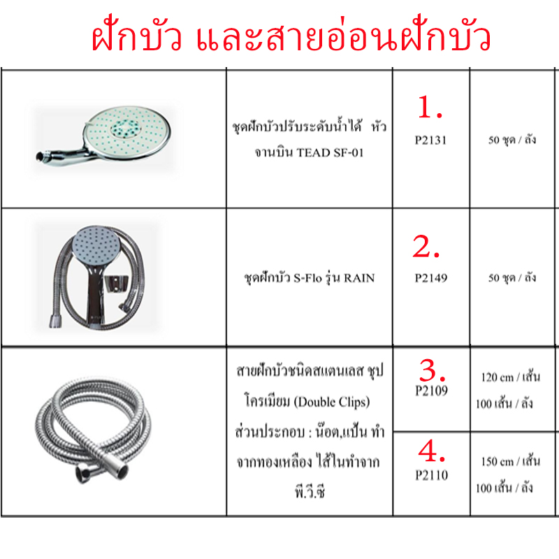 ชุดฝักบัว มี2แบบ ราคาขายต่อลัง สินค้าได้ตามภาพ ชุดฝักบัว มี2แบบ ราคาขายต่อลัง สินค้าได้ตามภาพ