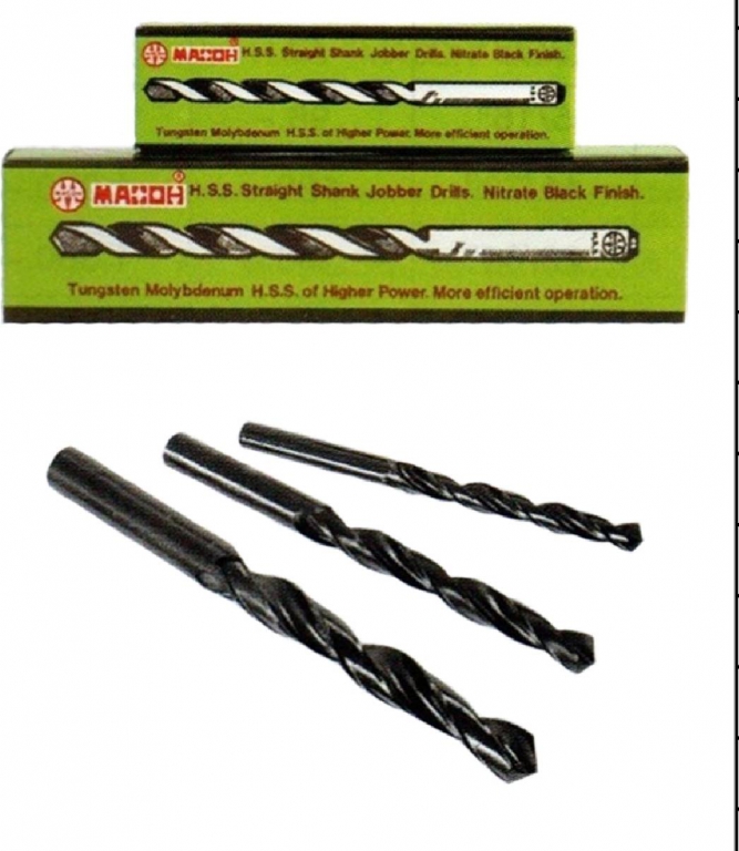 ดอกสว่านเจาะเหล็ก HSS แบรนด์ MACOH ราคาต่อ 1 โหล ดอกสว่านเจาะเหล็ก HSS แบรนด์ MACOH ราคาต่อ 1 โหล