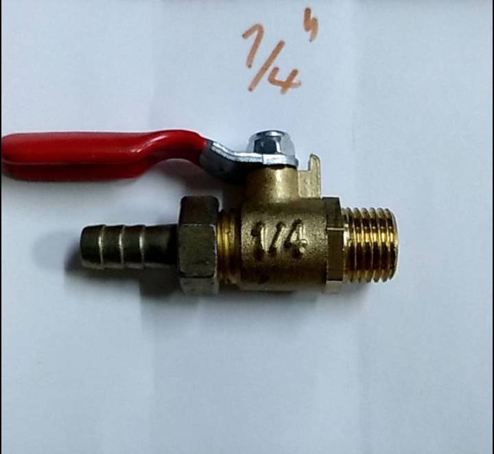 ก็อกลม ทองเหลืองแท้ 1/4 รุ่นถอดได้ ตัวเต็ม ก็อกลม ทองเหลืองแท้ 1/4 รุ่นถอดได้ ตัวเต็ม