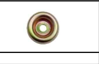 ถ้วยประกับ #AB-7 ขุบซิ้งค์รุ้ง ตราดอกบัว ถ้วยประกับ #AB-7 ขุบซิ้งค์รุ้ง ตราดอกบัว