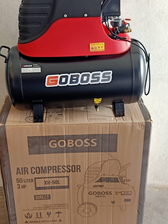 ปั๊มลมโรตารี่ 3แรง ถัง50ลิตร GBOSS ปั๊มลมโรตารี่ 3แรง ถัง50ลิตร GBOSS