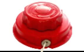 กระปุกเอ็นตัดหญ้า ตรา KENDO เกลียวละเอียด สีแดง กระปุกเอ็นตัดหญ้า ตรา KENDO เกลียวละเอียด สีแดง