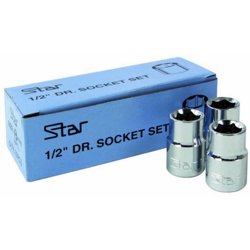 ลูกบล็อคชุบโครเมี่ยม STAR มี 12เหลี่ยม กับ (6เหลี่ยม) #171320-171550 ราคา/10ลูก ลูกบล็อคชุบโครเมี่ยม STAR มี 12เหลี่ยม กับ (6เหลี่ยม) #171320-171550 ราคา/10ลูก