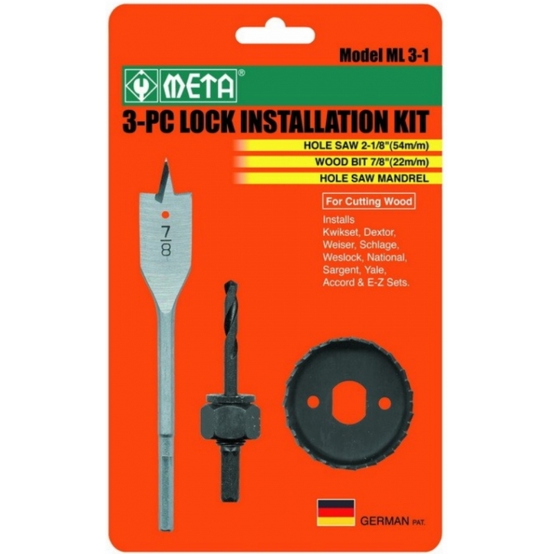 สว่านเจาะประตูลูกบิด META No.ML3-1 (888) #191890 สว่านเจาะประตูลูกบิด META No.ML3-1 (888) #191890