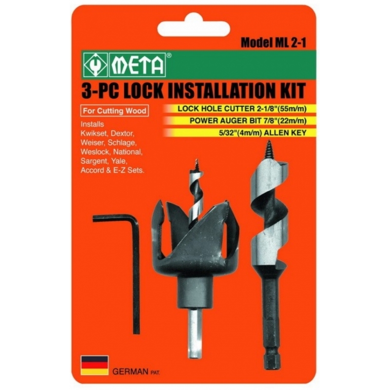 สว่านเจาะประตูลูกบิด 4 ฟัน H.V. META No.ML2-1 (111) #191880 สว่านเจาะประตูลูกบิด 4 ฟัน H.V. META No.ML2-1 (111) #191880