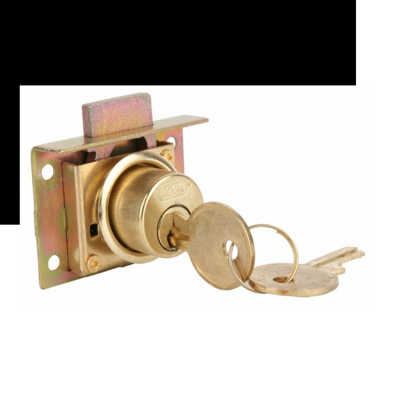 กุญแจลิ้นชัก-ตู้ สีทอง #708 กุญแจลิ้นชัก-ตู้ สีทอง #708