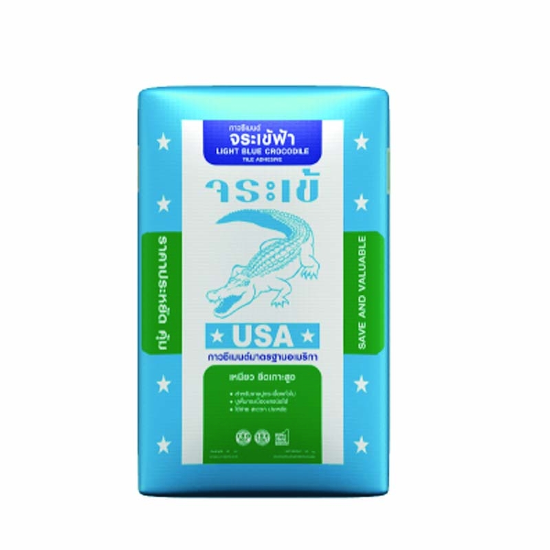 กาวซีเมนต์ จระเข้ฟ้า ถุง 20 กิโลกรัม กาวซีเมนต์ จระเข้ฟ้า ถุง 20 กิโลกรัม