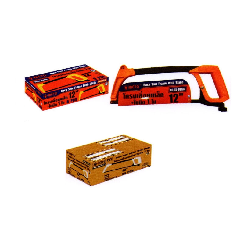 โครงเลื่อยมินิเหล็ก+ใบมีด1ใบ META NO.SX-8077A 12”  โครงเลื่อยมินิเหล็ก+ใบมีด1ใบ META NO.SX-8077A 12”