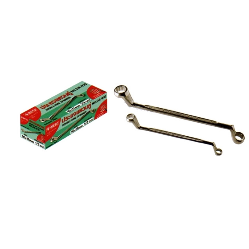 ประแจแหวนคู่ ชุบโครเมี่ยม IOS 9001:2008 No. DR-910 #115460-115615 ประแจแหวนคู่ ชุบโครเมี่ยม IOS 9001:2008 No. DR-910 #115460-115615