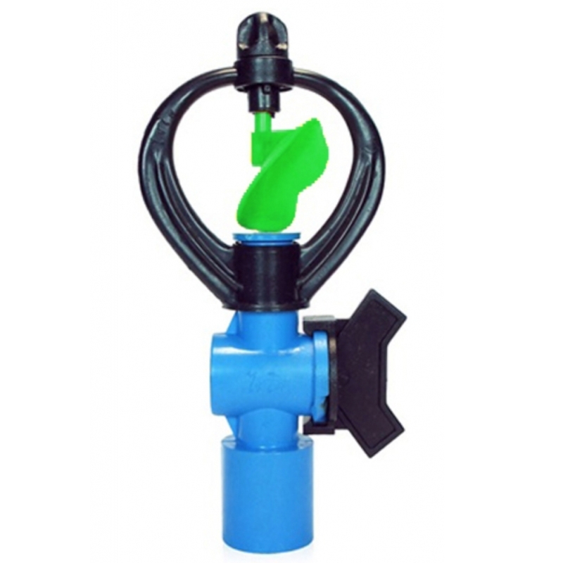 สปริงเกอร์ ใบ PVC หูช้าง หมุนรอบตัว + วาล์ว PVC สปริงเกอร์ ใบ PVC หูช้าง หมุนรอบตัว + วาล์ว PVC