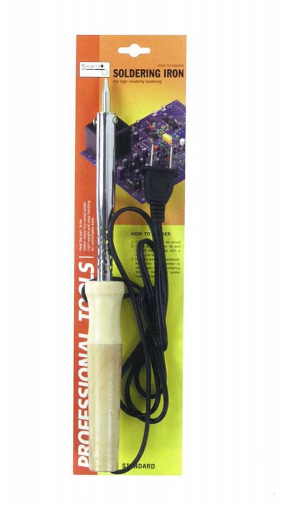 หัวแร้งไฟฟ้าด้ามไม้ (Sporty) #200090-200133 ราคาต่อ 1อัน หัวแร้งไฟฟ้าด้ามไม้ (Sporty) #200090-200133 ราคาต่อ 1อัน