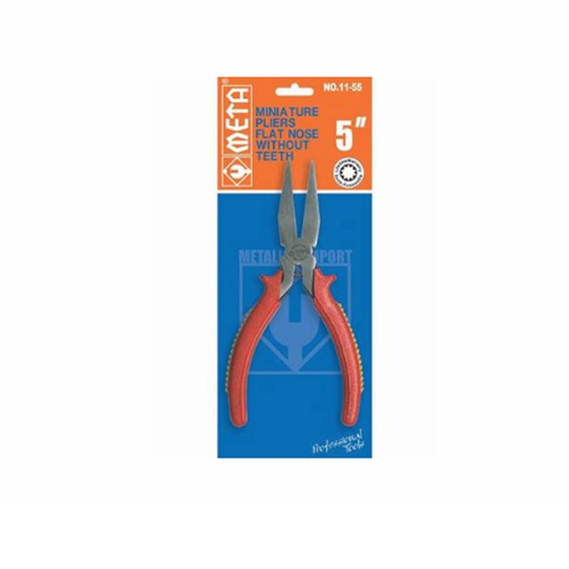 คีมมินิปากแบนไม่มีฟัน META ขนาด  5\ คีมมินิปากแบนไม่มีฟัน META ขนาด  5\