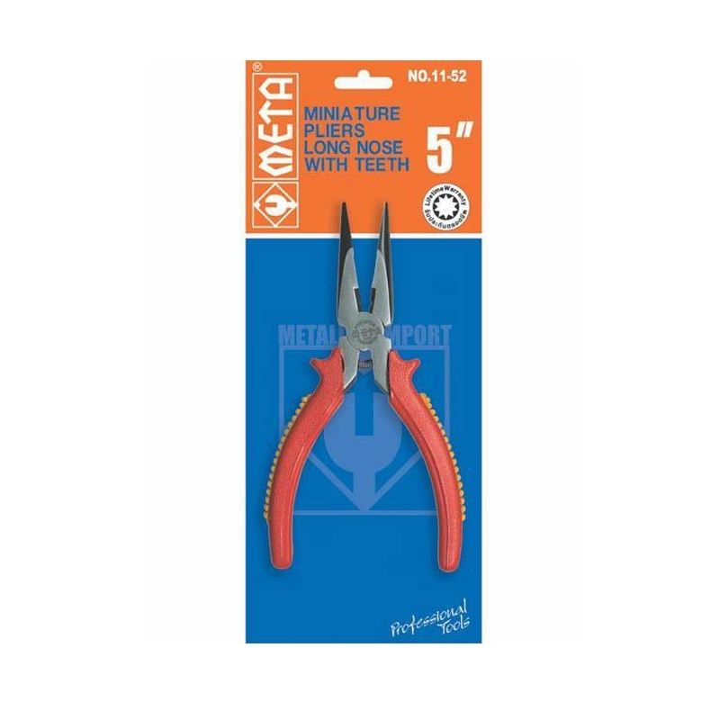 คีมมินิปากแหลมมีฟัน META ขนาด 5\ คีมมินิปากแหลมมีฟัน META ขนาด 5\