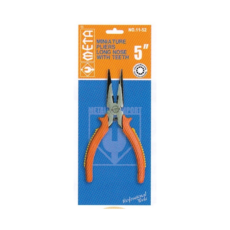 คีมมินิปากแหลมไม่มีฟัน META ขนาด  5\ คีมมินิปากแหลมไม่มีฟัน META ขนาด  5\