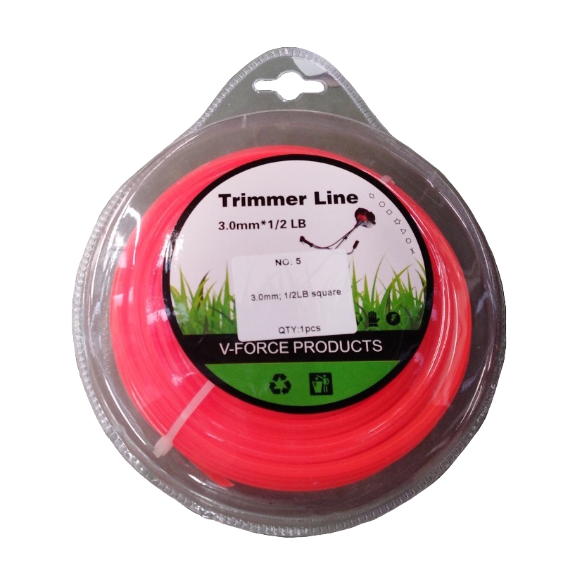 สายเอ็นเหลี่ยม 3.0mm x 1/2LB สีส้ม ยาว 30 เมตร สายเอ็นเหลี่ยม 3.0mm x 1/2LB สีส้ม ยาว 30 เมตร