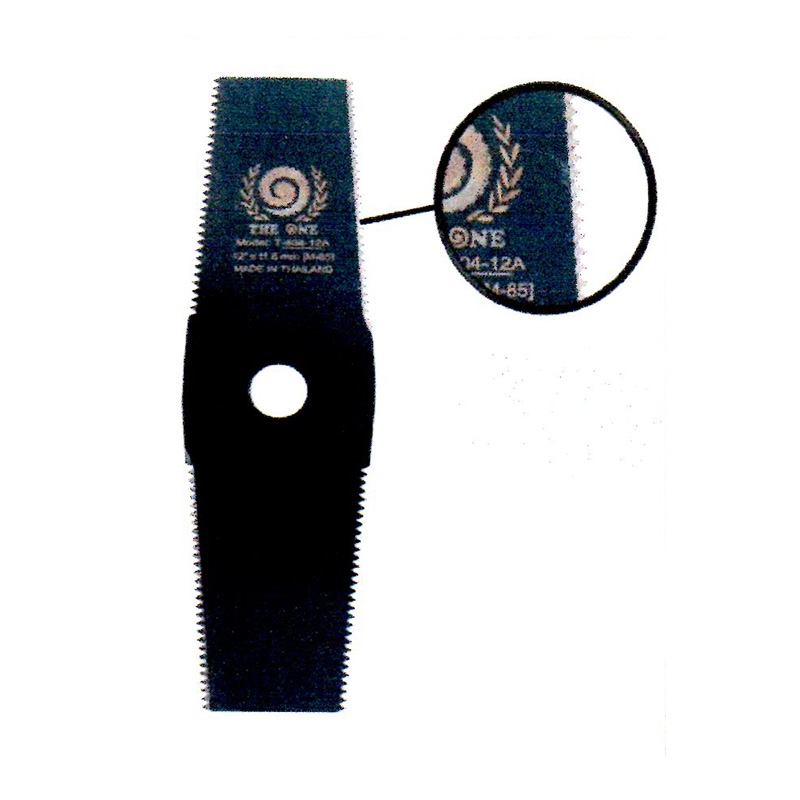 ใบมีเครื่องตัดหญ้าสะพายบ่า (แบบฟันเลื่อย) ตรา THE ONE 12A 14A ใบมีเครื่องตัดหญ้าสะพายบ่า (แบบฟันเลื่อย) ตรา THE ONE 12A 14A