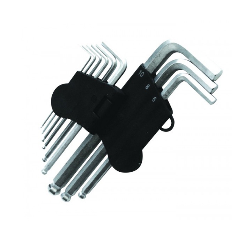 กุญแจหกเหลี่ยม แบบชุด META กุญแจหกเหลี่ยม 9 ตช.หัวบอล META No.2108 #010210/010220