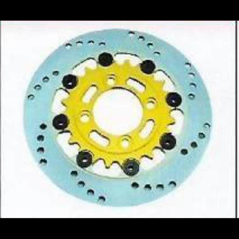 จานดิสเบรค KW 8 หมุด JDB-K51 รุ่น PCX  MSX WAVE-110 I 220 MM ไส้ทองเหลือง หมุดน้ำเงิน จานดิสเบรค KW 8 หมุด JDB-K51 รุ่น PCX  MSX WAVE-110 I 220 MM ไส้ทองเหลือง หมุดน้ำเงิน