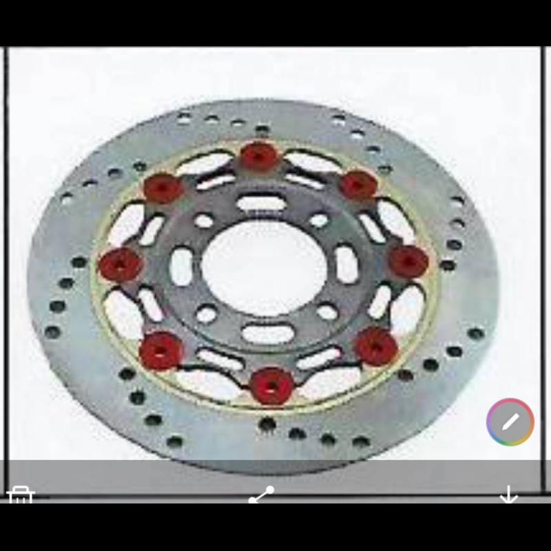 จานดิสเบรค KW 8 หมุด JDB-K63 รุ่น PCX MSX WAVE-110 I 220 MM ไส้สีเทา หมุดแดง จานดิสเบรค KW 8 หมุด JDB-K63 รุ่น PCX MSX WAVE-110 I 220 MM ไส้สีเทา หมุดแดง