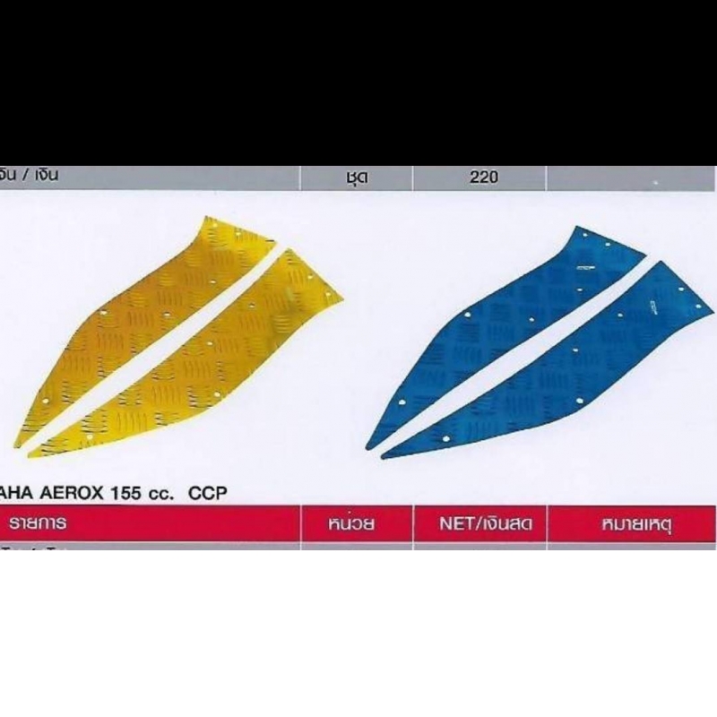 มิเนียมรองพื้น YAMAHA AEROX 155 cc. CCP ทอง แดง ดำ น้ำเงิน เงิน มิเนียมรองพื้น YAMAHA AEROX 155 cc. CCP ทอง แดง ดำ น้ำเงิน เงิน