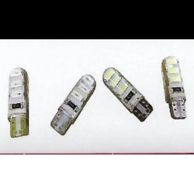ไฟหรี่ LED #T10-2 (หัวชิลิโคน) 6 เม็ด ใช้ทั่วไป สีฟ้า /ชมพู / น้ำเงิน / เขียว / ขาว / แดง ไฟหรี่ LED #T10-2 (หัวชิลิโคน) 6 เม็ด ใช้ทั่วไป สีฟ้า /ชมพู / น้ำเงิน / เขียว / ขาว / แดง